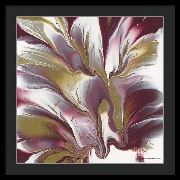 Maroon and Gold - Framed Print