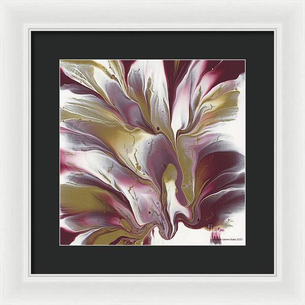 Maroon and Gold - Framed Print