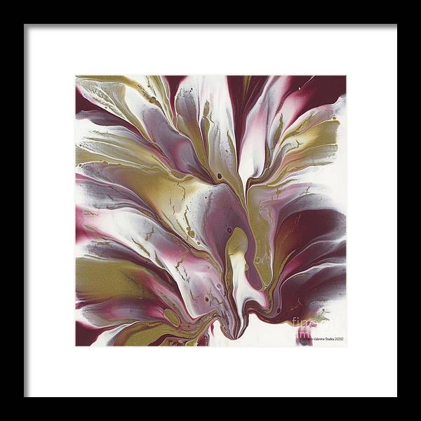 Maroon and Gold - Framed Print