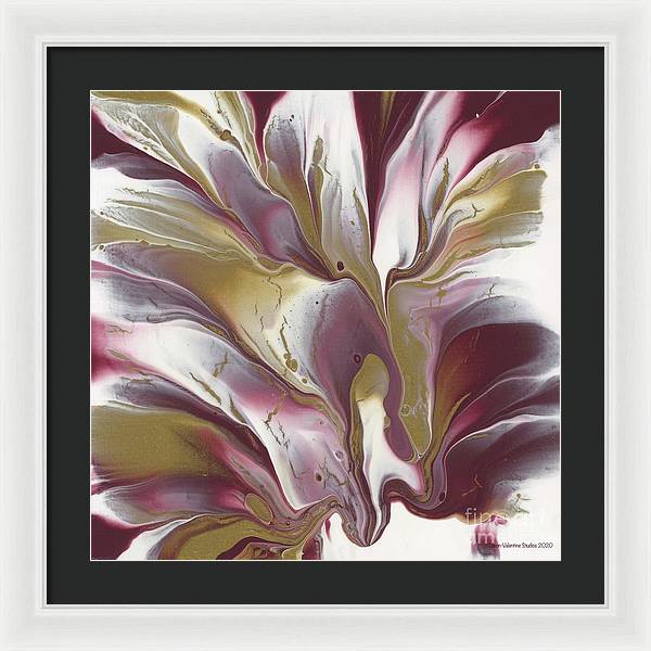 Maroon and Gold - Framed Print