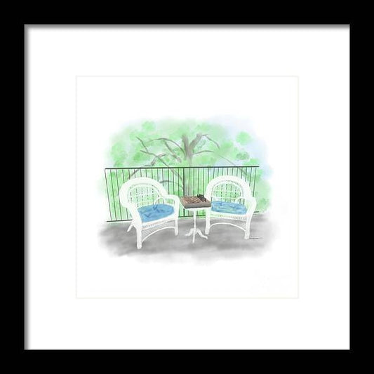 Patio Haven - Framed Print