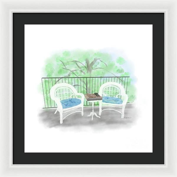 Patio Haven - Framed Print