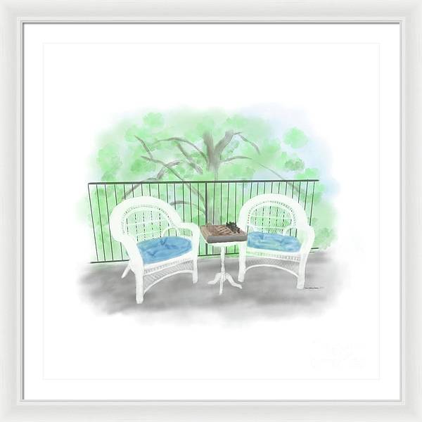 Patio Haven - Framed Print