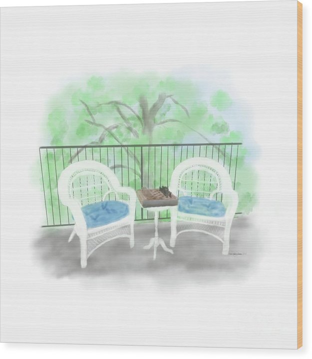 Patio Haven - Wood Print