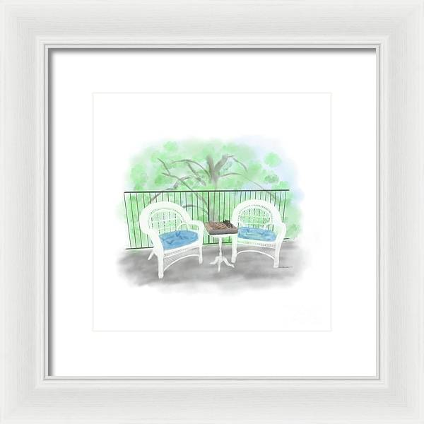 Patio Haven - Framed Print