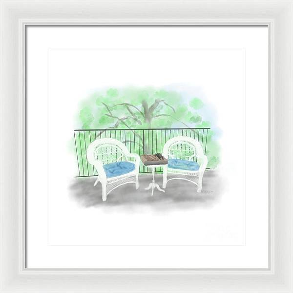 Patio Haven - Framed Print