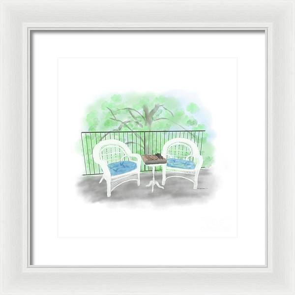 Patio Haven - Framed Print