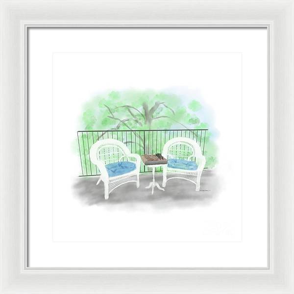 Patio Haven - Framed Print