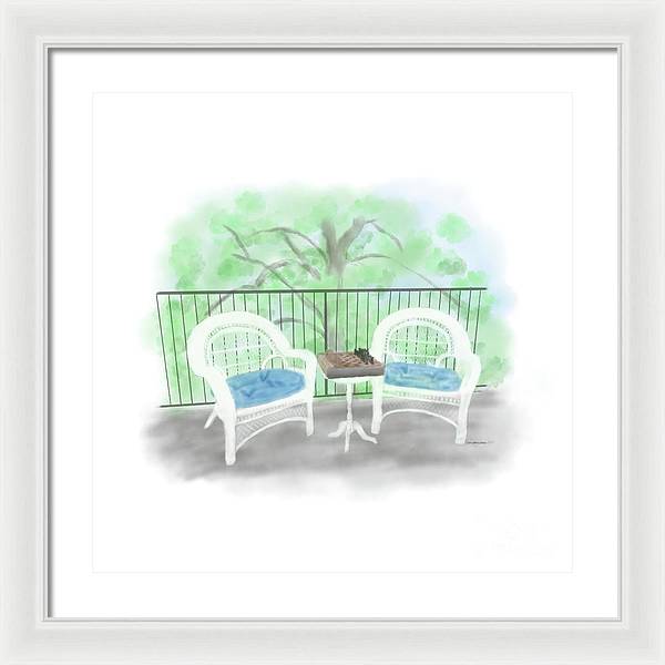 Patio Haven - Framed Print