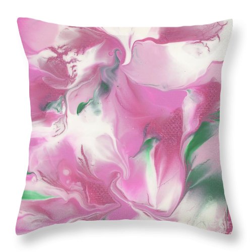 Pink Azaleas - Throw Pillow