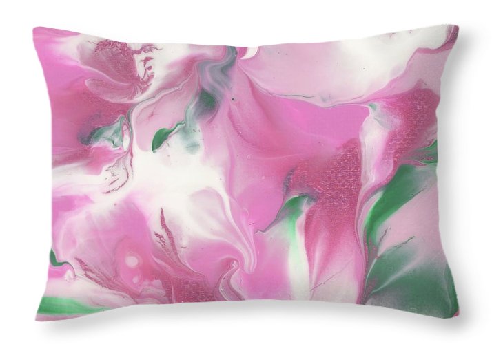 Pink Azaleas - Throw Pillow