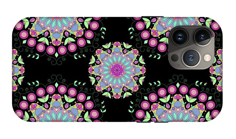 Pink Rose Mandala - Phone Case