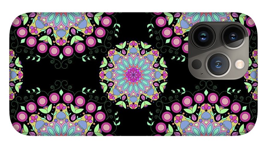 Pink Rose Mandala - Phone Case