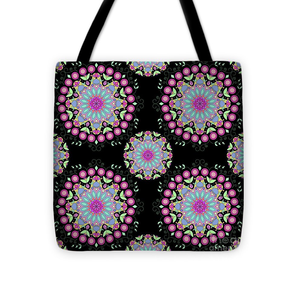 Pink Rose Mandala - Tote Bag