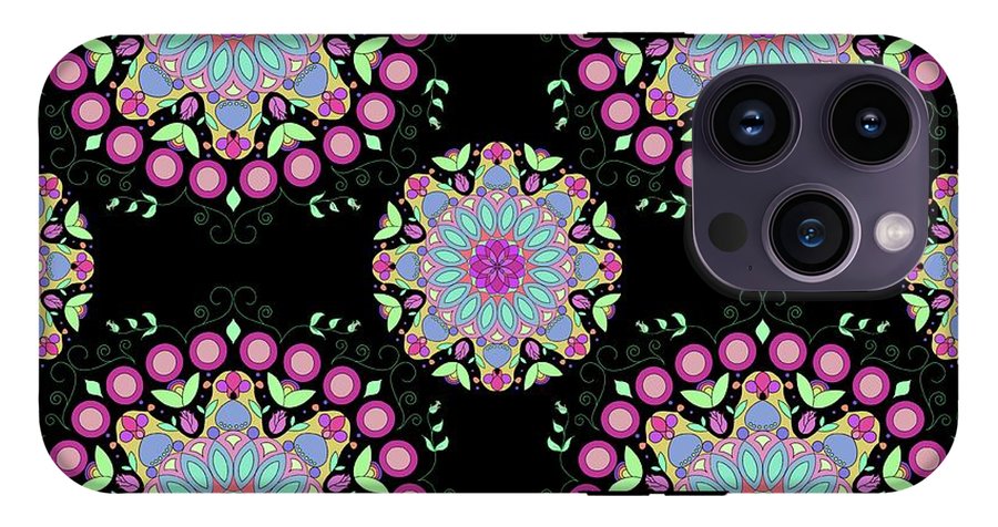 Pink Rose Mandala - Phone Case