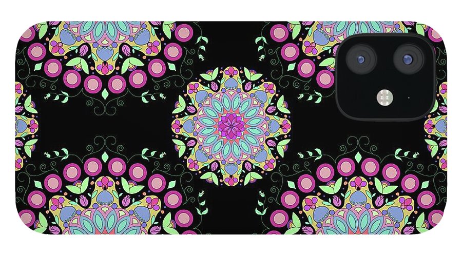 Pink Rose Mandala - Phone Case