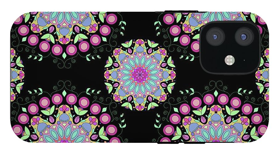 Pink Rose Mandala - Phone Case