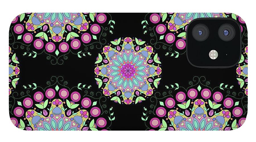 Pink Rose Mandala - Phone Case