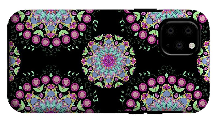 Pink Rose Mandala - Phone Case