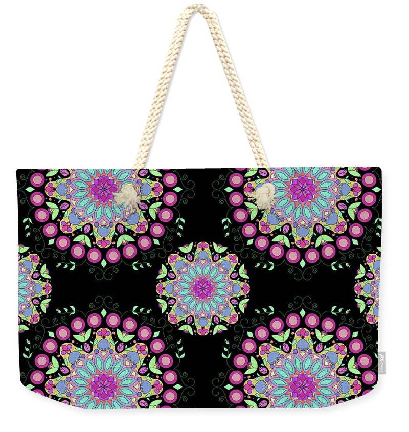 Pink Rose Mandala - Weekender Tote Bag