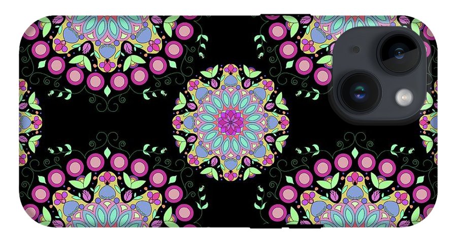 Pink Rose Mandala - Phone Case