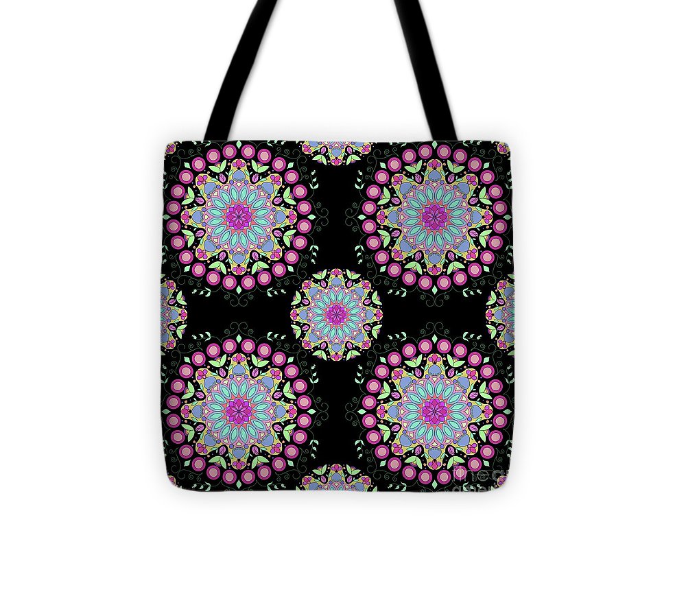 Pink Rose Mandala - Tote Bag