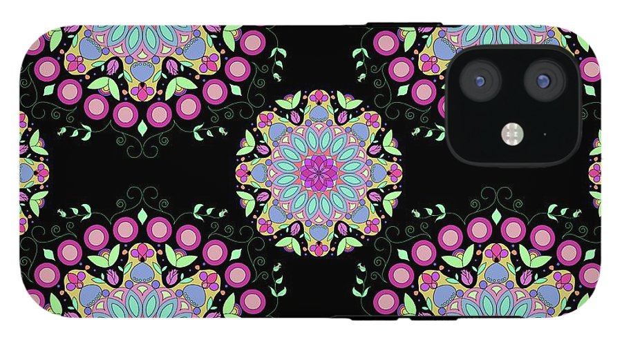 Pink Rose Mandala - Phone Case