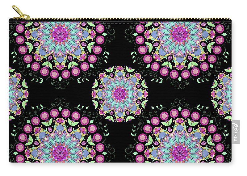 Pink Rose Mandala - Zip Pouch