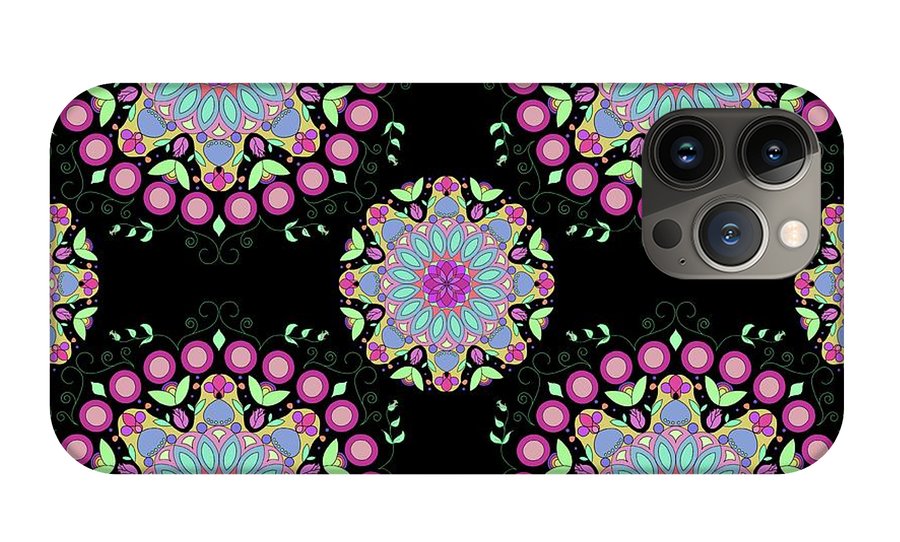 Pink Rose Mandala - Phone Case