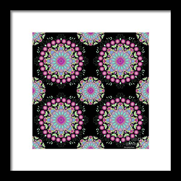 Pink Rose Mandala - Framed Print