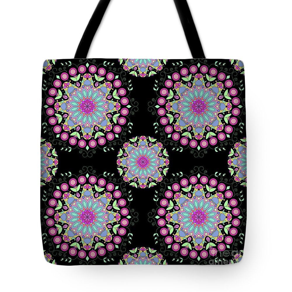 Pink Rose Mandala - Tote Bag