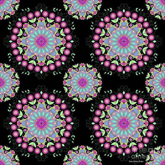 Pink Rose Mandala - Art Print