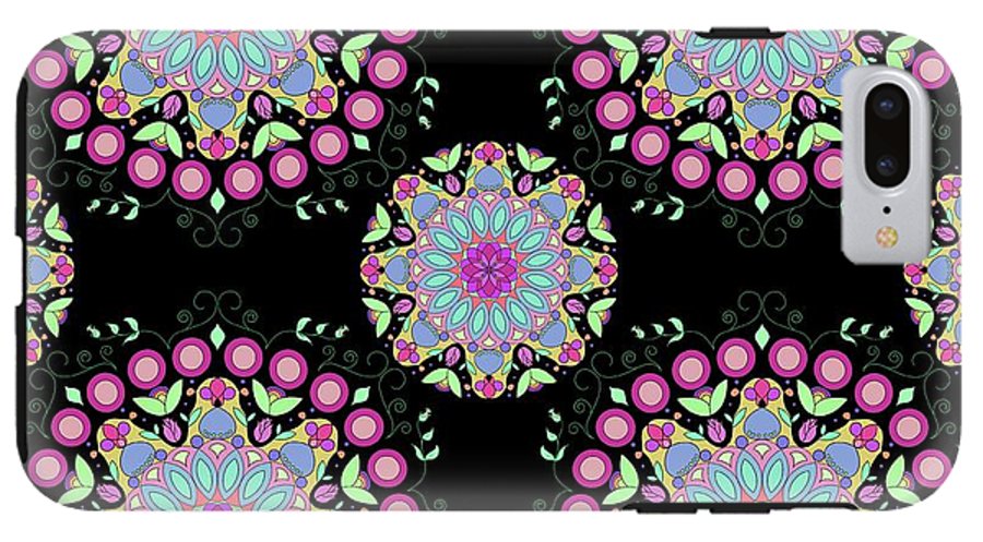 Pink Rose Mandala - Phone Case