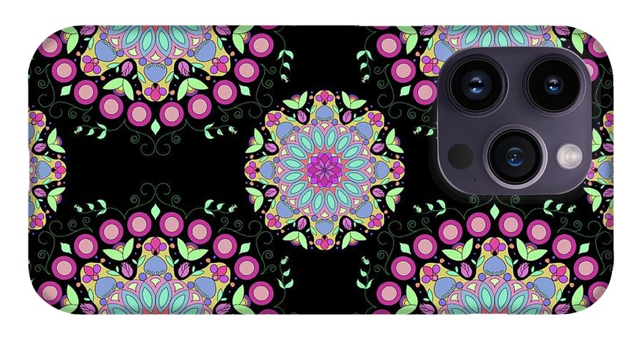 Pink Rose Mandala - Phone Case