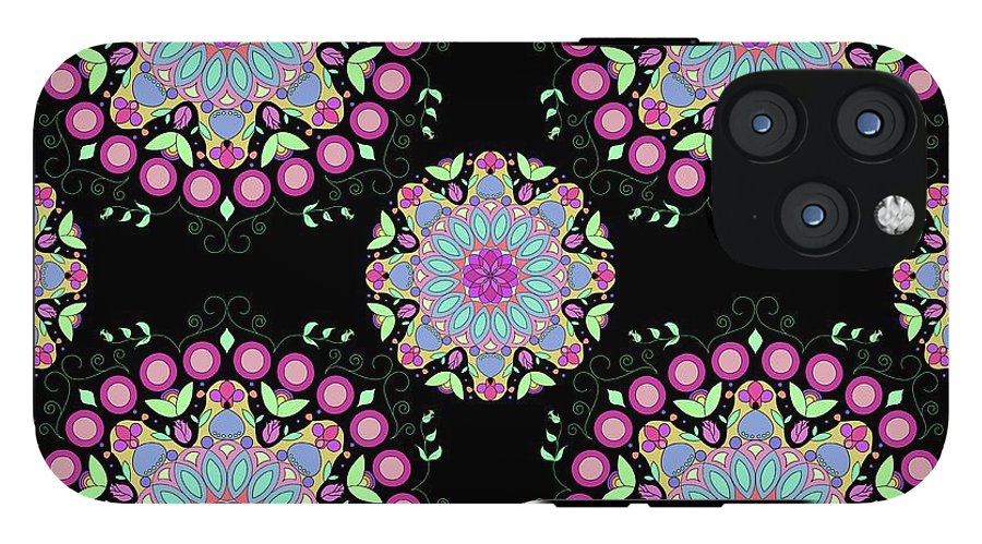 Pink Rose Mandala - Phone Case