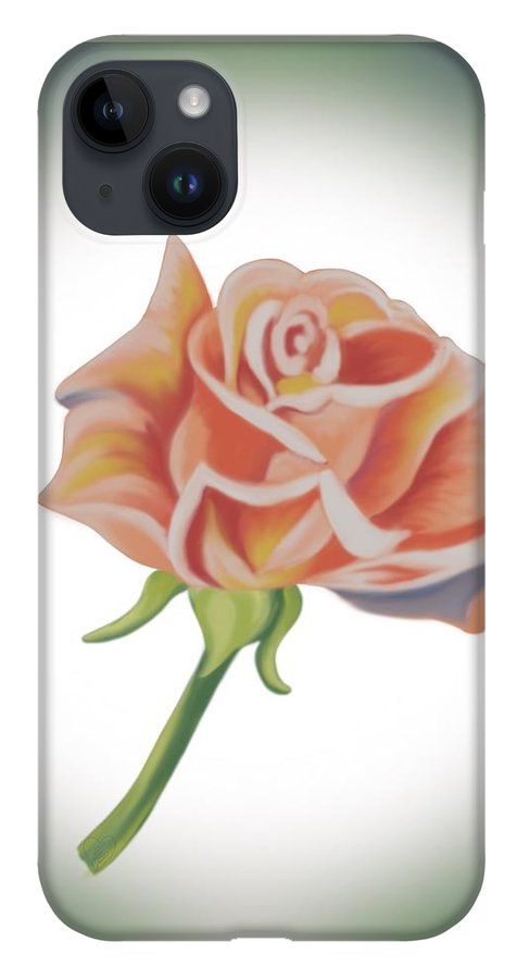 Single Pink Rose - Phone Case