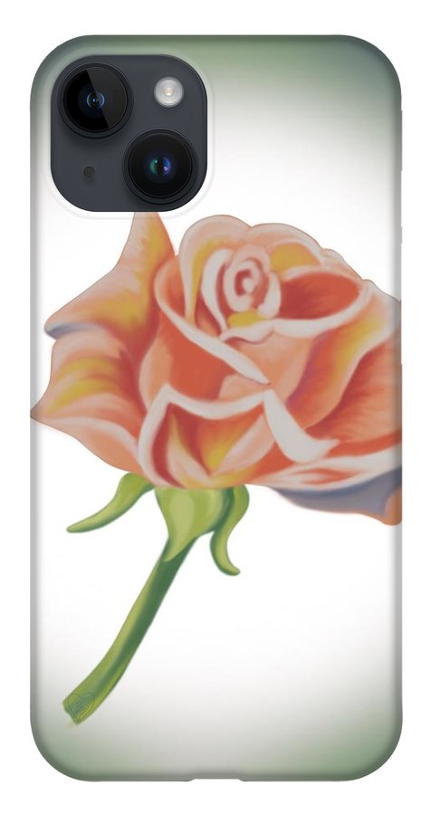 Single Pink Rose - Phone Case