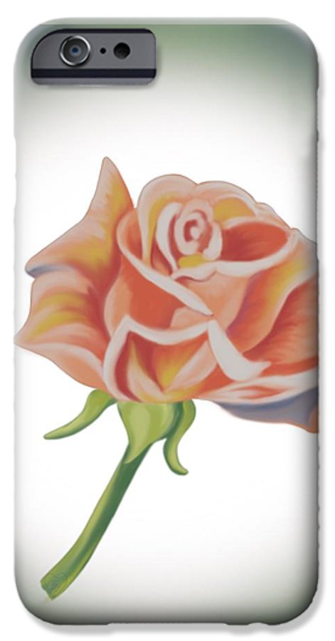 Single Pink Rose - Phone Case