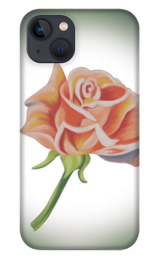 Single Pink Rose - Phone Case