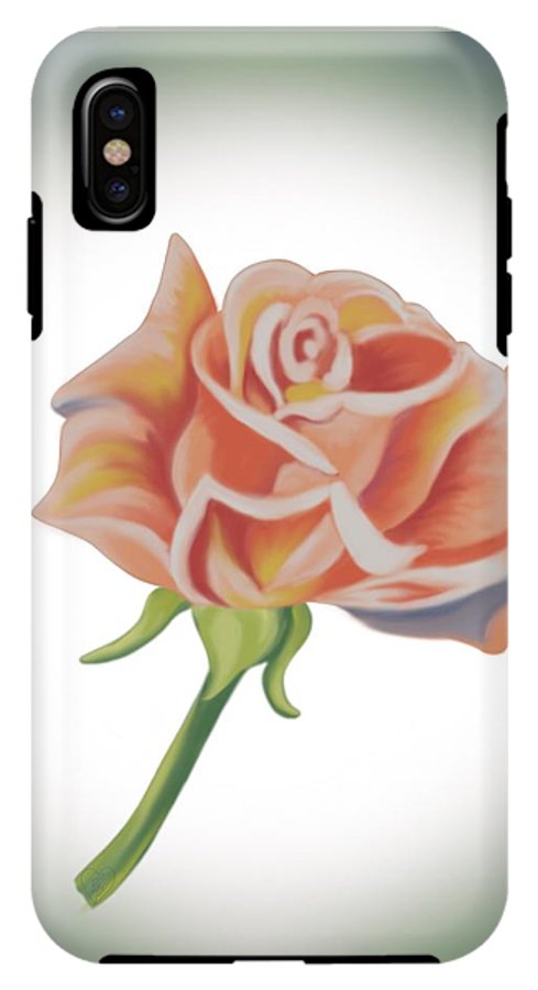 Single Pink Rose - Phone Case