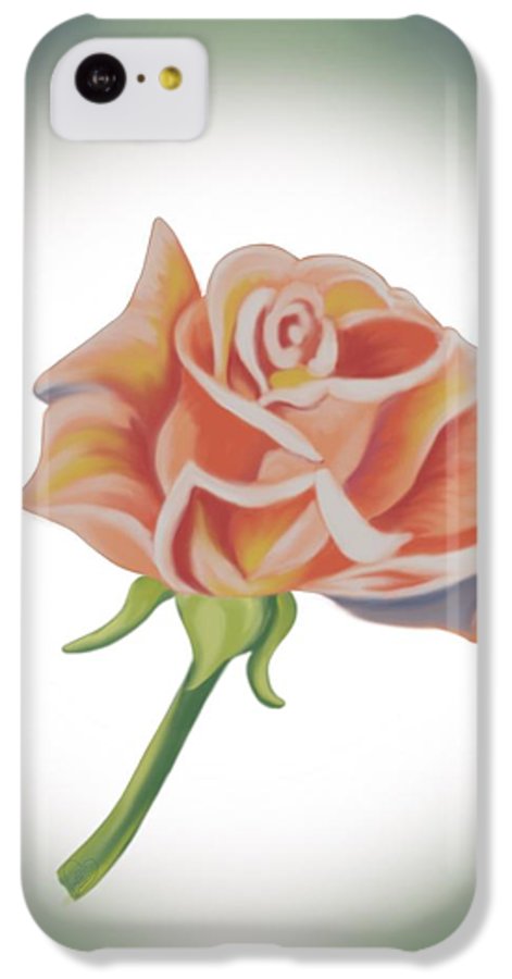 Single Pink Rose - Phone Case