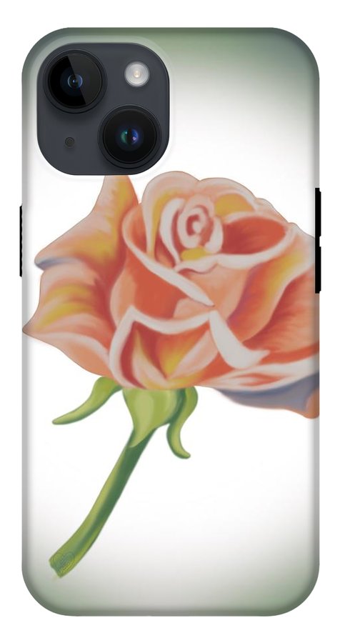 Single Pink Rose - Phone Case