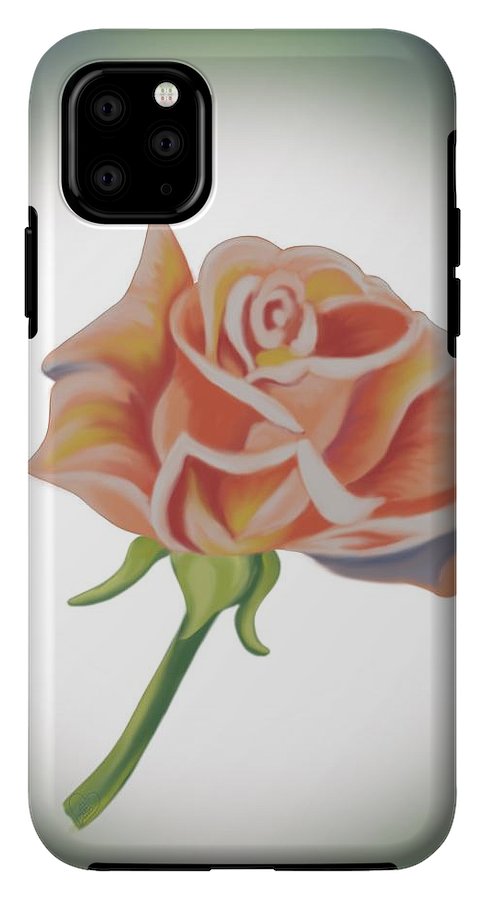 Single Pink Rose - Phone Case