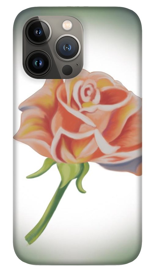 Single Pink Rose - Phone Case