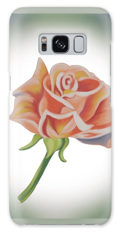 Single Pink Rose - Phone Case