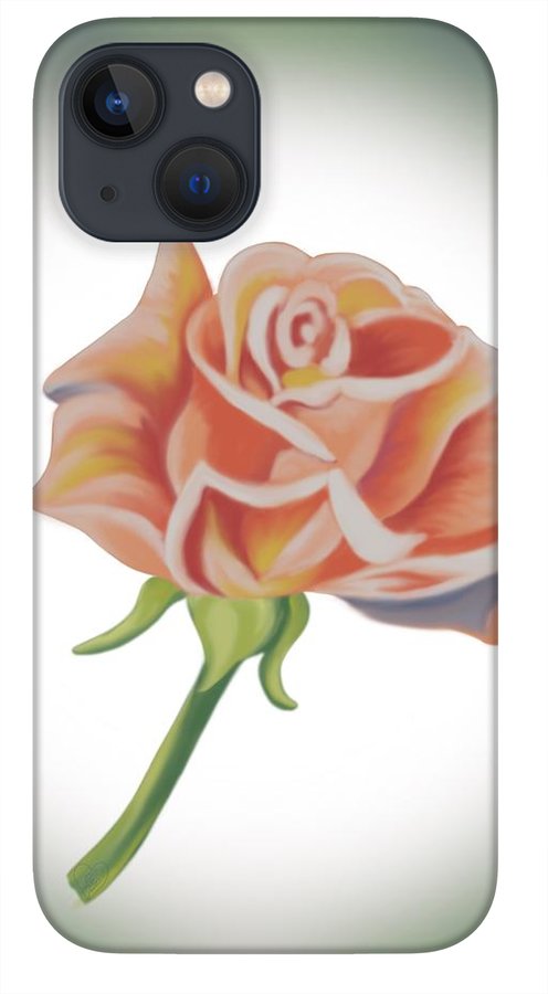 Single Pink Rose - Phone Case