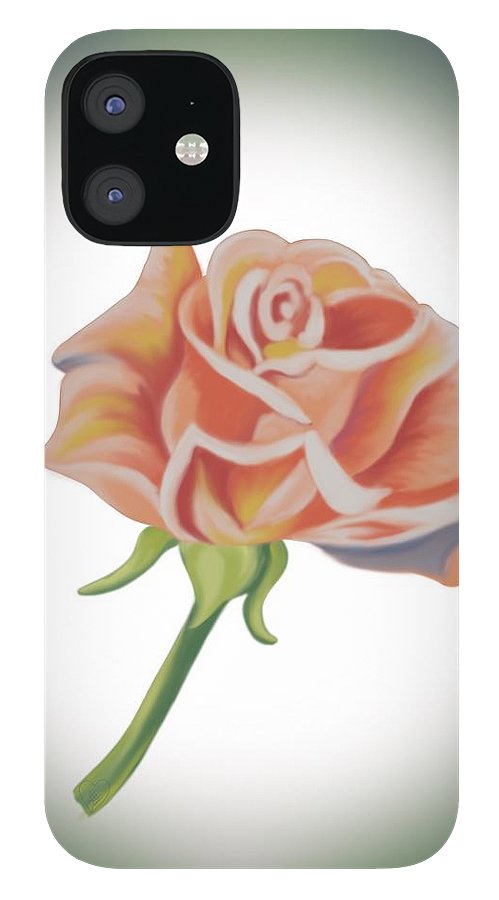 Single Pink Rose - Phone Case