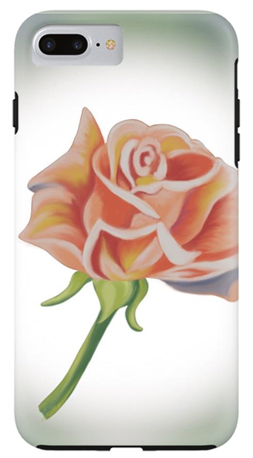 Single Pink Rose - Phone Case