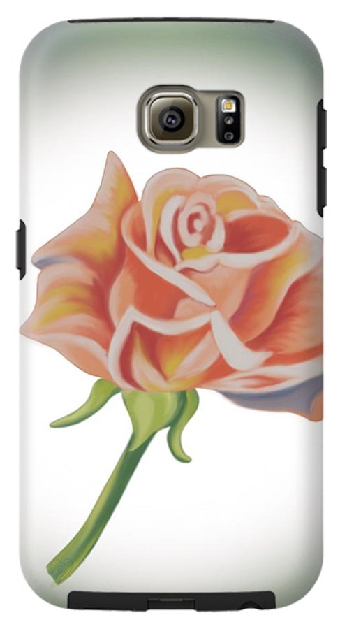 Single Pink Rose - Phone Case