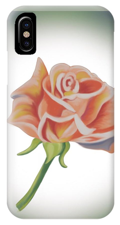 Single Pink Rose - Phone Case